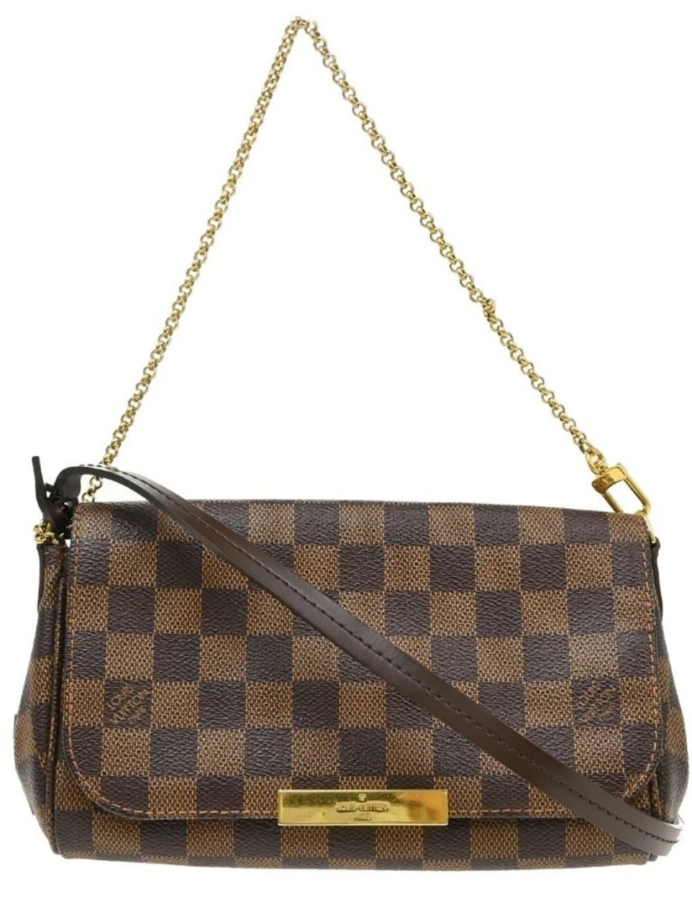 LOUIS VUITTON Damier Favorite PM Shoulder Bag N41276